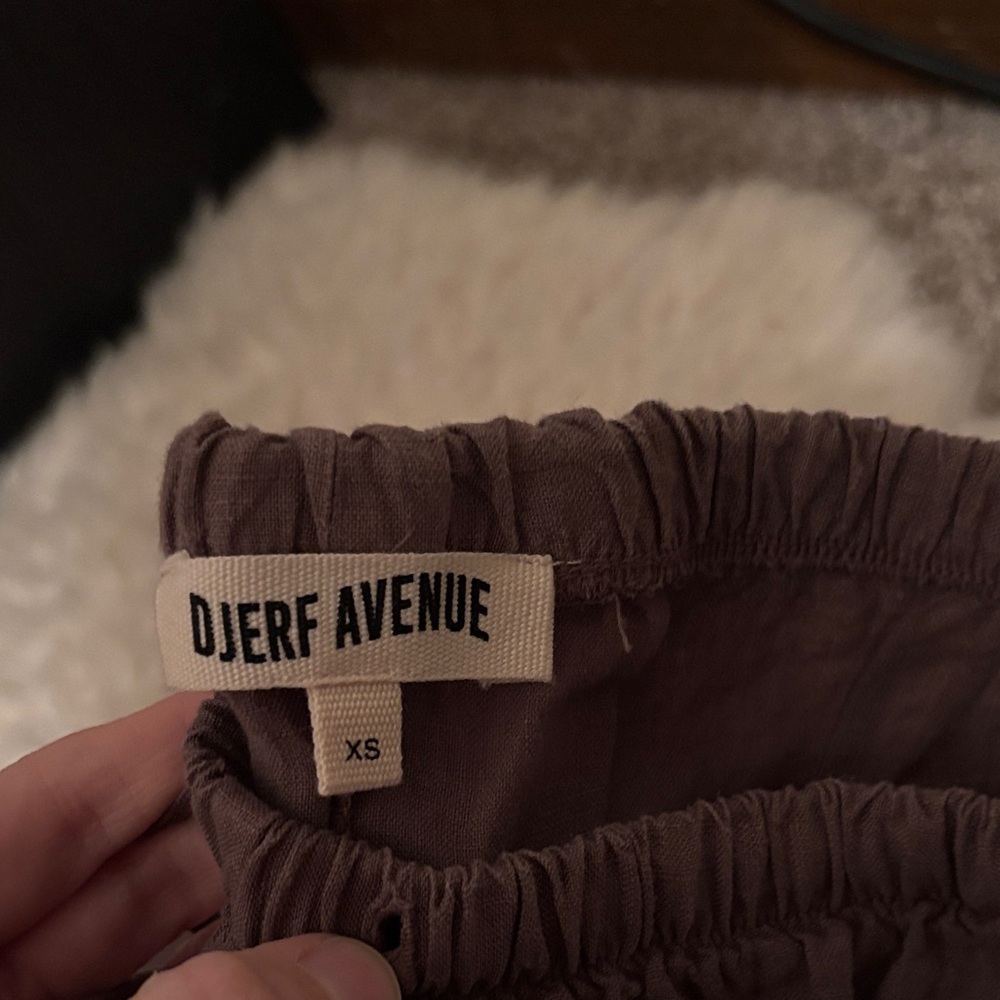 Djerf Avenue brown linen pants - Picture 2 of 2